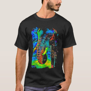 Camiseta Elephant Face Pop Art