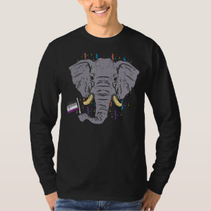 Camiseta Elephant Lgbt Ace Pride Coisas De Orgulho Ace Asex