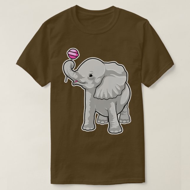 Camiseta Elephant Lollipop (Frente do Design)
