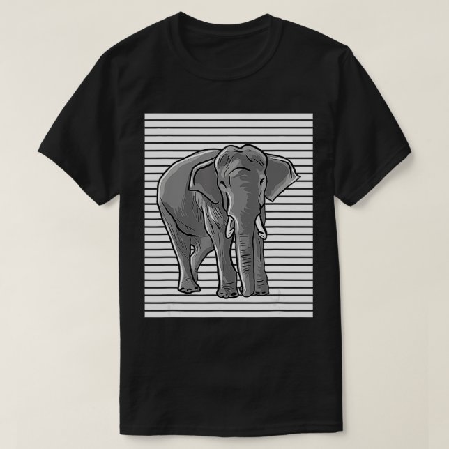 Camiseta Elephant Love Lines for Elephant Lovers (Frente do Design)