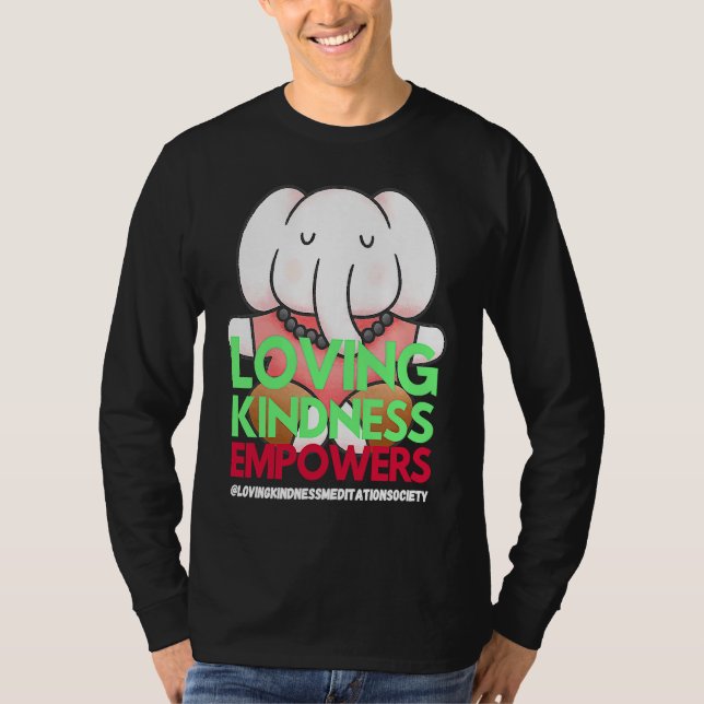 Camiseta Elephant Loving Kindness Empowers Meditation Kindn (Frente)