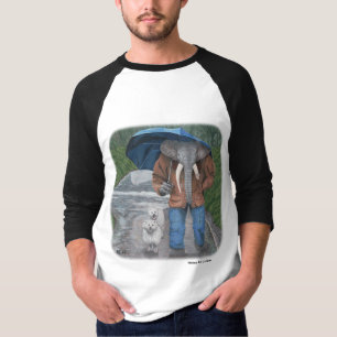 Camiseta Elephant Man Walking Dogs Fantasy Art Tshirt