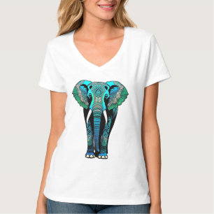 Camiseta Elephant Mandala Silhouette