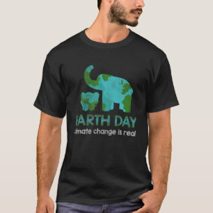 Camiseta Elephant Nature Change Climate Protect Hour Day Ea