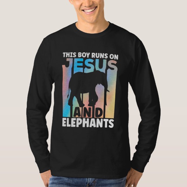 Camiseta Elephant Outfit for Elephant Lovers Apparel Boys (Frente)