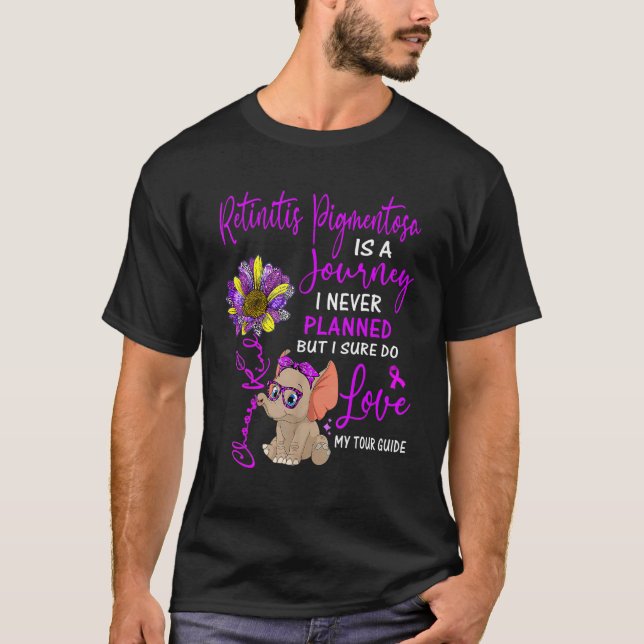 Camiseta Elephant Retinitiosa Pigmentosa É Uma Viagem Que N (Frente)