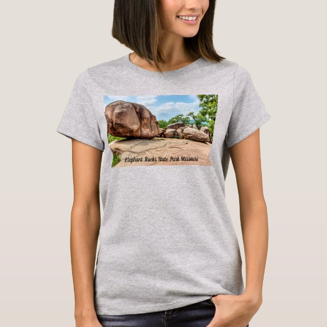 Camiseta Elephant Rocks State Park T-Shirt feminino (Frente)
