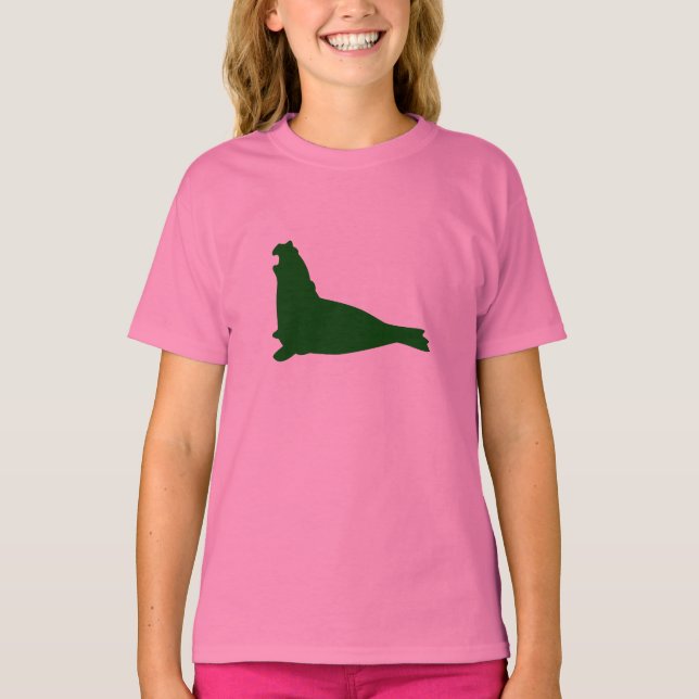 Camiseta Elephant Seal Shirt Phthalo Green (Frente)