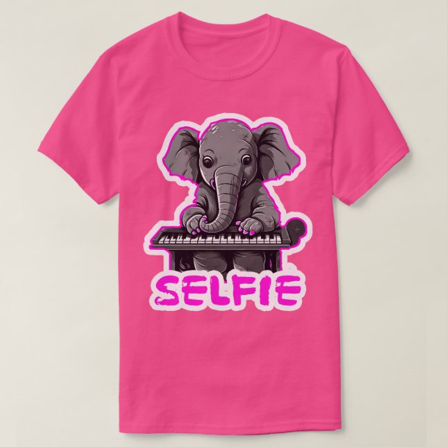 Camiseta Elephant Selfie (Frente do Design)