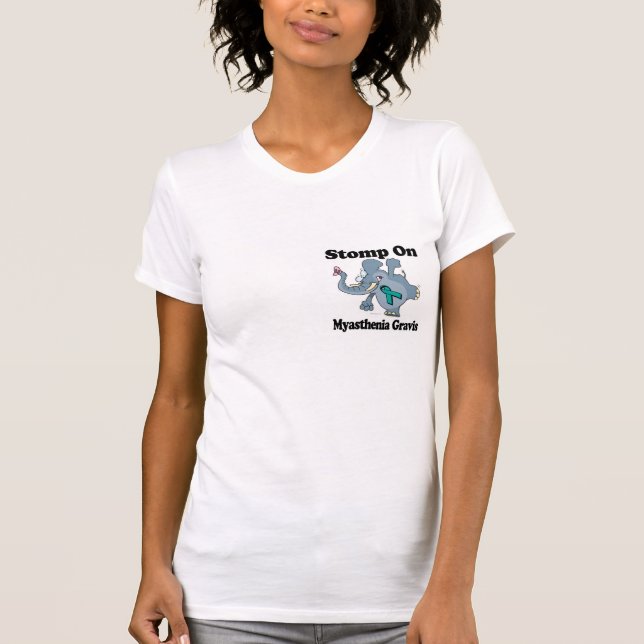 Camiseta Elephant Stomp On Myasenia Gravis (Frente)