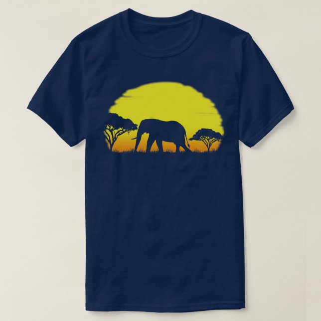 Camiseta Elephant Sunrise (Frente do Design)