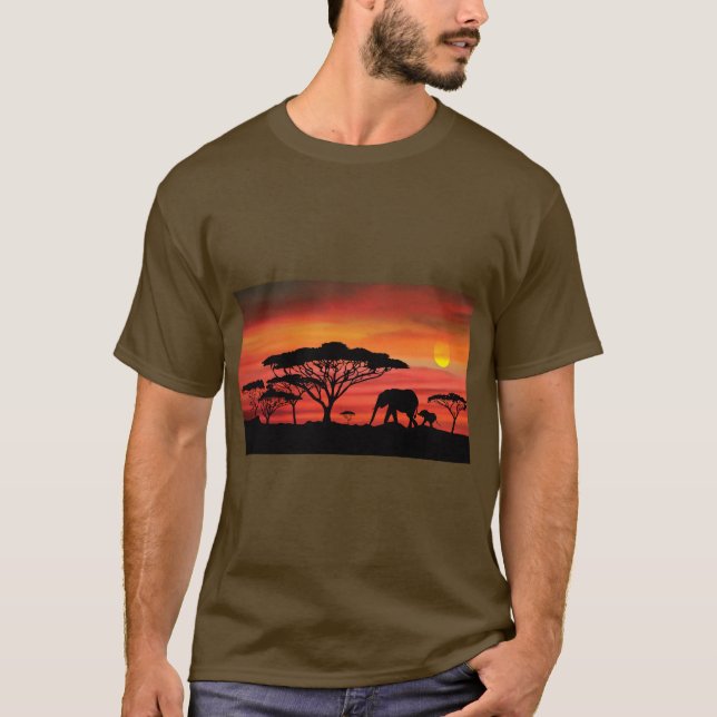 Camiseta Elephant Sunset (Frente)