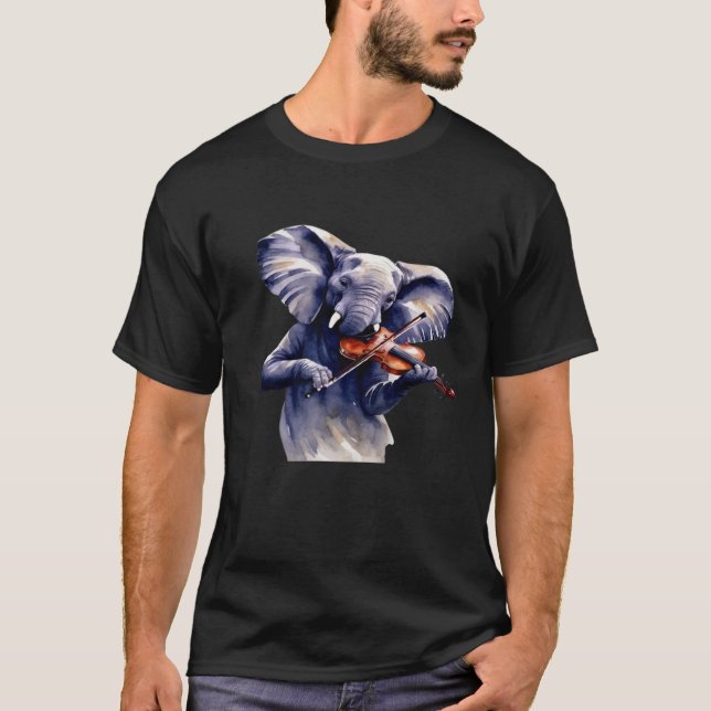 Camiseta Elephant Tocando Violão (Frente)