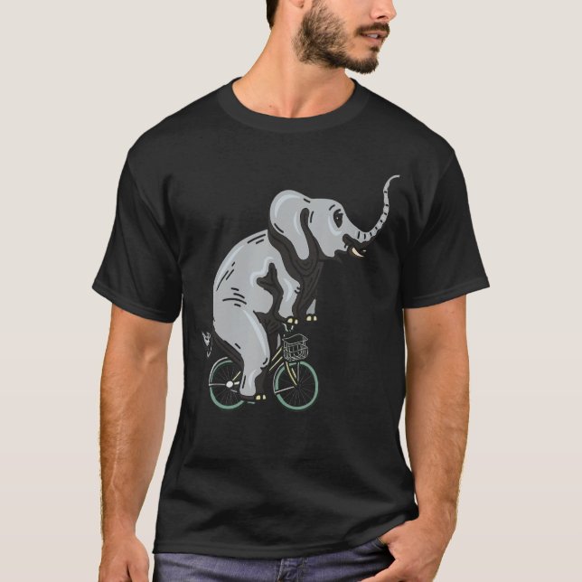 Camiseta Elephant Whisperer Cyclist Zoogoer Wildlife Animal (Frente)