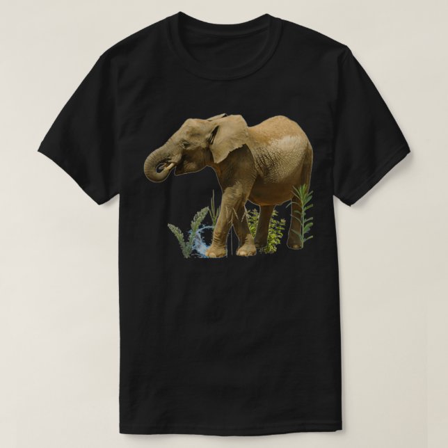 Camiseta Elephants Motif For Africa Fans (Frente do Design)