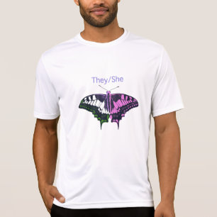Camiseta Eles/Ela Borboleta-Anã-Anã-Anã-Inglesa