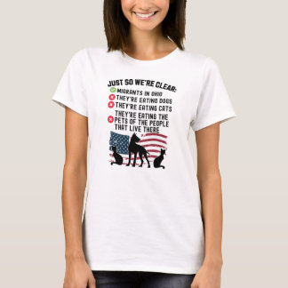 Camiseta Eles Estão Comendo Animais Em Springfield - Harris