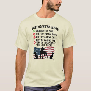 Camiseta Eles Estão Comendo Animais Em Springfield - Harris