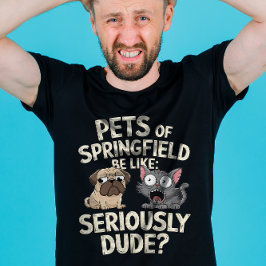 Camiseta Eles estão comendo cachorros comendo gatos animais