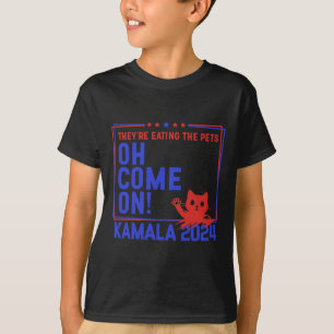 Camiseta Eles estão comendo os animais, vamos, Kamala Harri