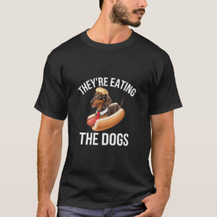 Camiseta Eles Estão Comendo Os Cães Debate Donald Trump 202