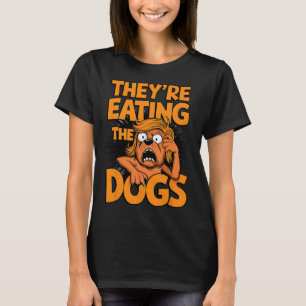 Camiseta Eles Estão Comendo Os Cães Kamala Harris Trump Deb