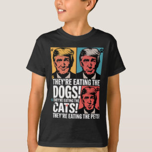 Camiseta Eles Estão Comendo Os Cães Trump Vs Kamala 2025 El