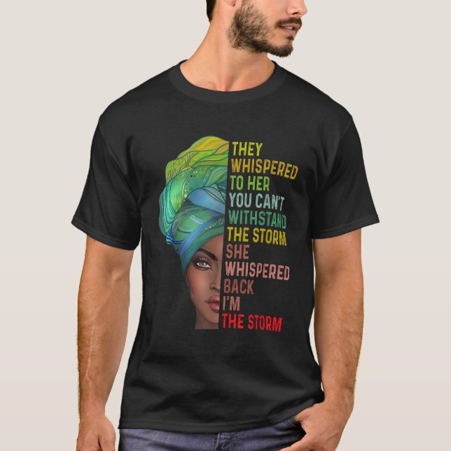 Camiseta Eles Gritaram Na Tempestade História Negra Mês Af (Frente)