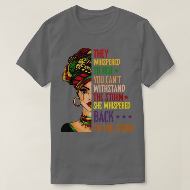 Camiseta Eles Gritaram Para Ela Você Não Pode Com O Stor (Frente do Design)