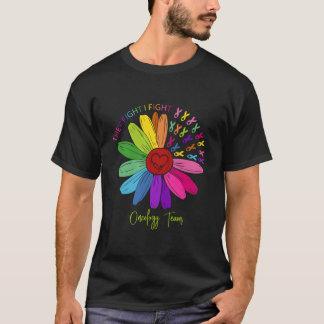 Camiseta Eles Lutam Eu Luto Equipe de Oncologia Enfermeira 