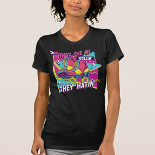 Camiseta Eles Me Veem Rolando Eles Odeiam Retro 90