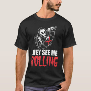 Camiseta Eles Me Veem Rolando Skateboard Skater