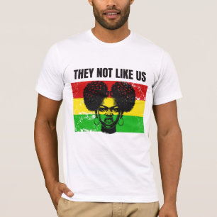Camiseta Eles Não São Como Nós AfroMulher Defensora da Hist