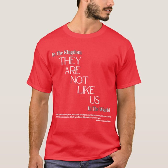 Camiseta Eles Não São Como T-Shirt Dos EUA (Frente)