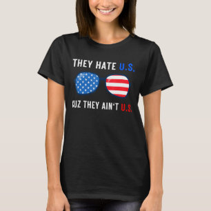 Camiseta Eles nos odeiam porque eles nos atacam 4° Patrióti