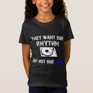 Camiseta Eles Querem Nosso Ritmo Mas Não Nossos Blues - Imp