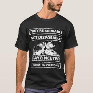 Camiseta Eles são adoráveis, não descartáveis, pagam e neut