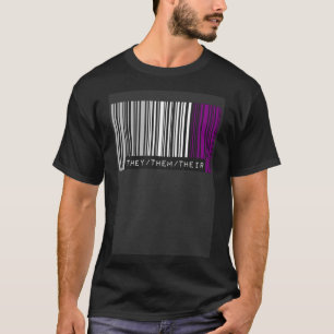 Camiseta Eles Suas Pronuncias Bandeira Do Orgulho Asexual B