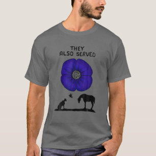 Camiseta Eles Também Serviram Amante de os animais Roxo