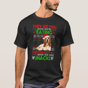 Camiseta Eles te veem quando você come Papais noeis de cest