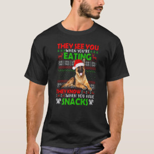 Camiseta Eles Te Veem Quando Você Está Comendo Cachorro Ale
