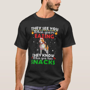 Camiseta Eles Vêm Você Comendo Papais noeis De Reinado De