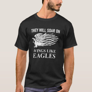 Camiseta Eles Voarão Asas Como Águia Cristão Isaías 4