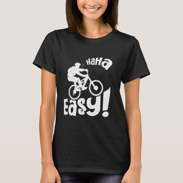 Camiseta Elétrica Bike HA EASY E Bike Funny EBike Rider (Frente)
