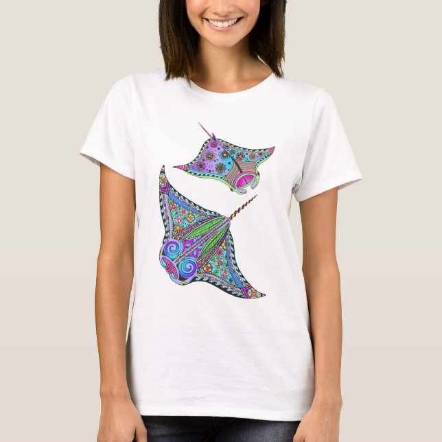 Camiseta Elétrica Manta Rays Mulheres (Frente)