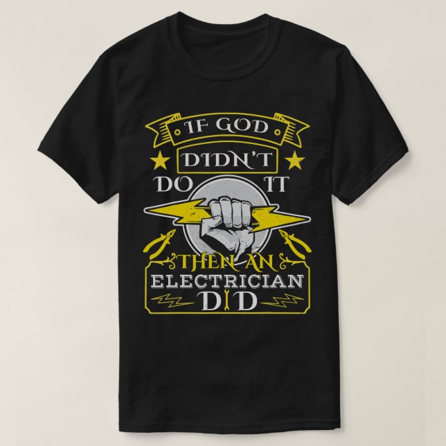 Camiseta Eletricidade de Outfit Eletrico Funny (Frente do Design)