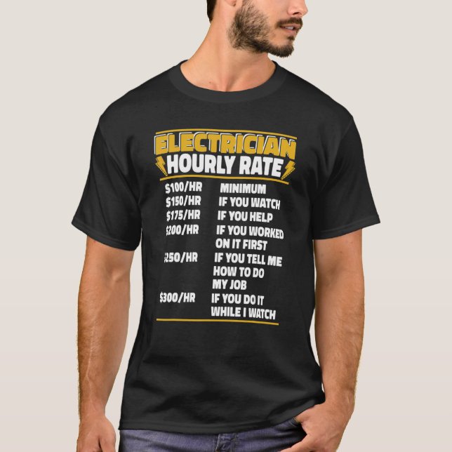 Camiseta Eletricidade Eletrônica de Taxa Horária Eletrônica (Frente)