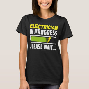 Camiseta Eletricidade Em Curso Aguarde A Futura Eletricidad