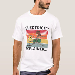 Camiseta Eletricidade Explicada...Elétrica Funny Ohm Volt A