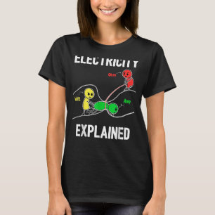 Camiseta Eletricidade Explicada Ohm Volt Ampere Eletricidad